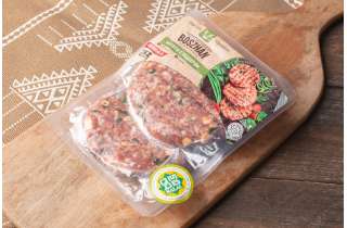 Котлеты для бургера «Boszhan» из говядины с чеддером зам., 2 шт