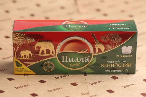 Чай черный кенийский пакетированный «Пиала Gold», 25 шт