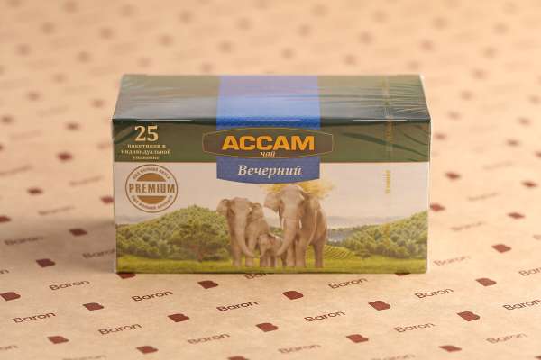 Чай вечерний пакетированный «Ассам», 25 шт