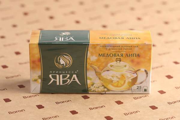 Чай зеленый «Медовая липа» пакетированный «Принцесса Ява», 25 шт