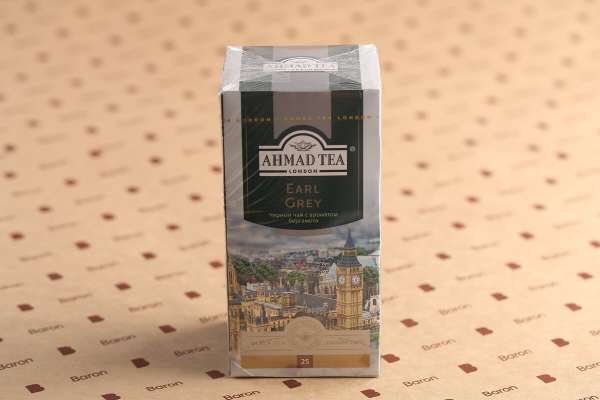Черный пакетированный чай с ароматом бергамота Ahmad Tea, 25 шт