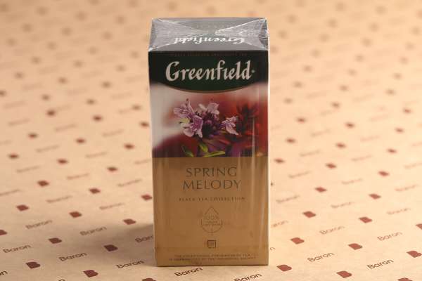 Черный пакетированный чай Spring Melody Greenfield, 25 шт