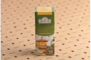Китайский зеленый пакетированный чай Ahmad Tea, 25 шт