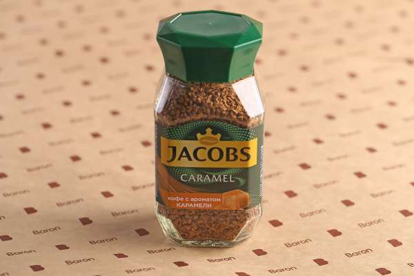 Кофе растворимый с ароматом карамели Jacobs Caramel, 95 г