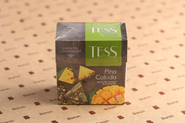 Зеленый чай с манго и ананасом Pina Colada пакетированный Tess, 20 шт