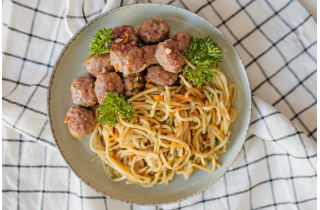 Лапша с фрикадельками, 520 г