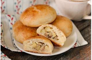 Пирожки с картофелем и курицей зам., 6 шт