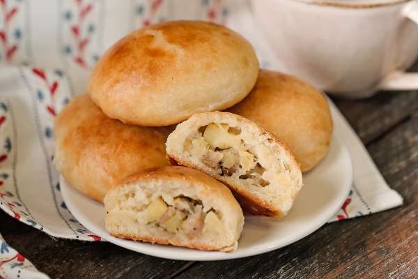 Пирожки с картофелем и курицей зам., 6 шт