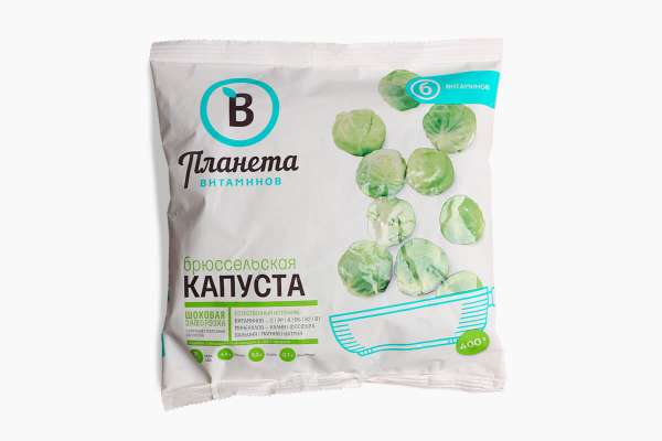 Капуста брюссельская «Планета витаминов» замороженная, 400 г