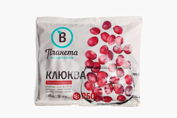 Клюква «Планета витаминов» замороженная, 250 г