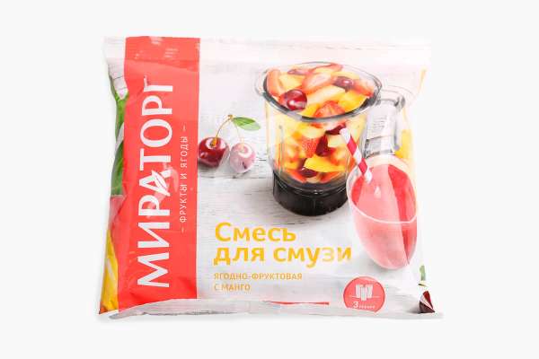 Смесь для смузи «Мираторг» ягодно-фруктовая с манго замороженная, 300 г