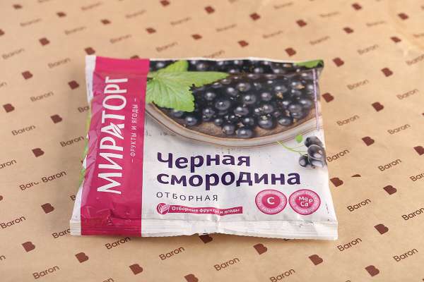 Смородина черная «Мираторг» замороженная, 300 г