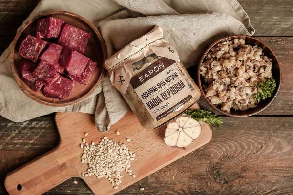 Каша перловая с говядиной, 400 г