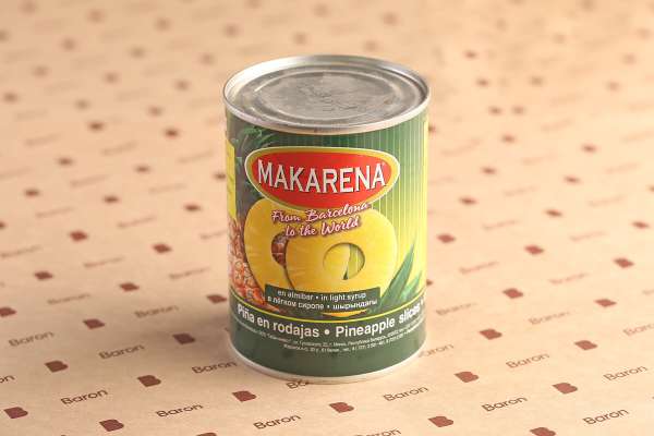 Кольца ананаса в сиропе Makarena, 580 мл