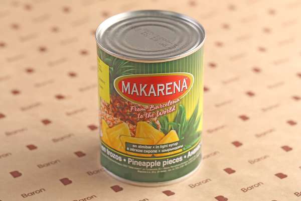 Кусочки ананаса в сиропе Makarena, 580 мл