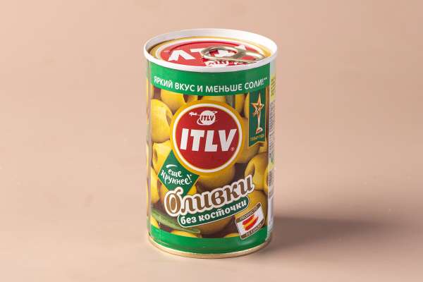 Оливки зеленые без косточки ITLV, 300 г