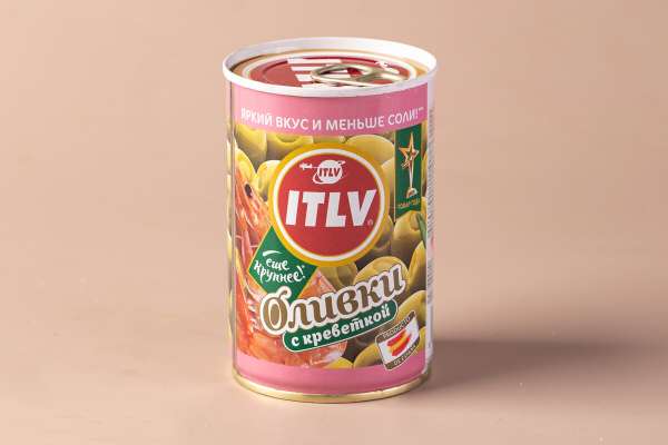 Оливки зеленые с креветками ITLV, 300 г