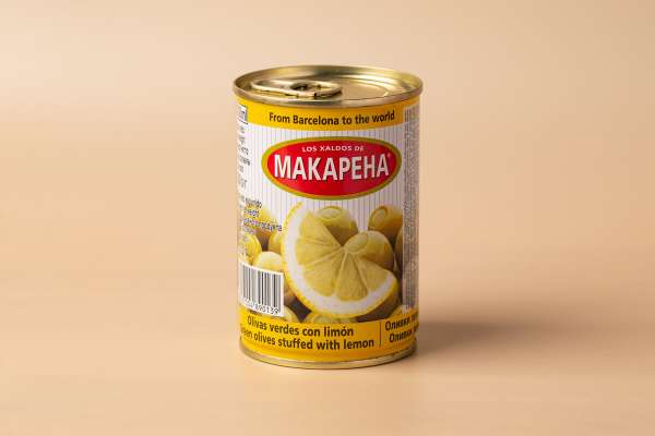 Оливки зелёные с лимоном Makarena, 314 мл