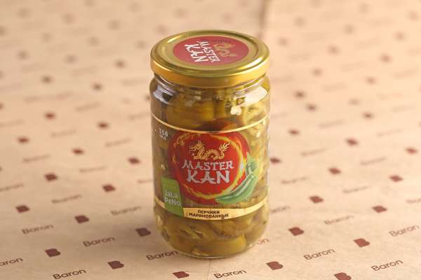 Перчики «Мастер Кан» Халапеньо, 350 г