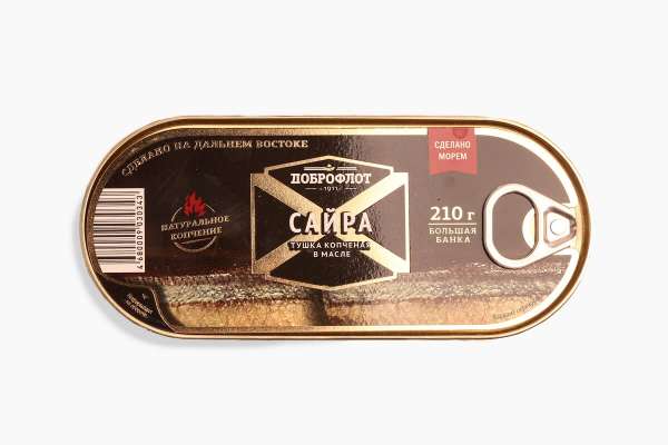 Сайра копченая в масле «Доброфлот», 210 г