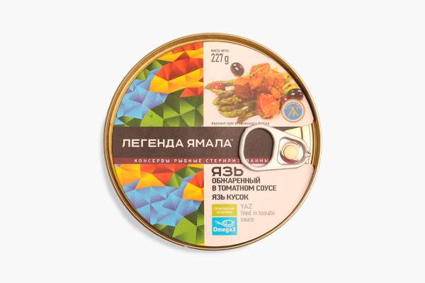 Язь обжаренный в томатном соусе «Легенда Ямала», 227 г