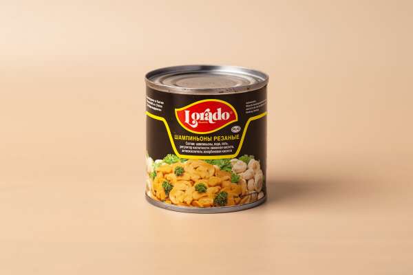 Шампиньоны резаные Lorado, 212 мл