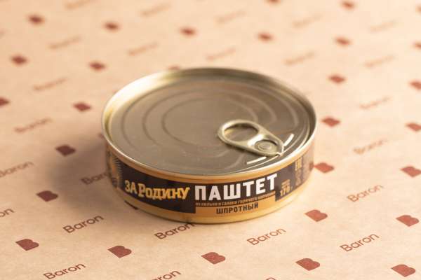 Паштет шпротный «За Родину», 170 г