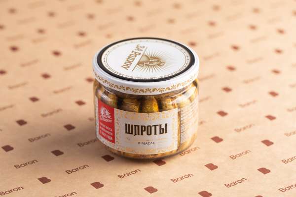 Шпроты в масле из балтийской кильки «За Родину», 270 г