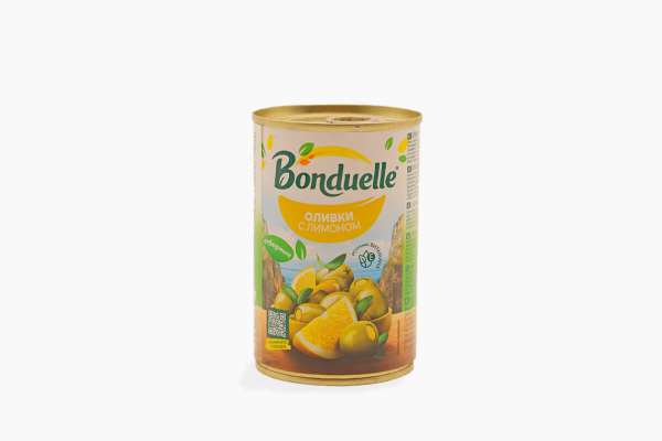 Оливки мансанилья с лимоном Bonduelle, 314 мл