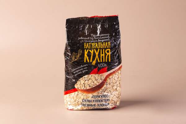 «Геркулес» овсяные хлопья «Натуральная кухня», 400 г