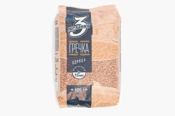 Гречневая крупа ядрица «3 желания», 800 г