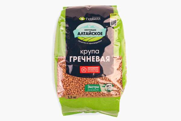 Гречневая крупа ядрица «Гудвилл», 1.5 кг