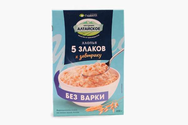 Хлопья 5 злаков «Гудвилл», 400 г