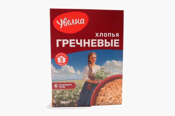 Хлопья гречневые «Увелка», 400 г
