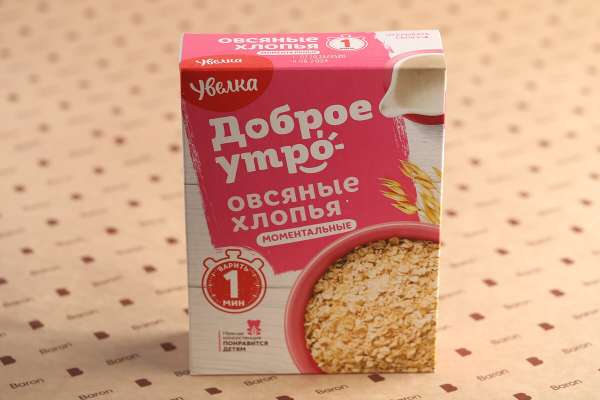 Хлопья овсяные моментальные «Увелка» Доброе утро, 400 г