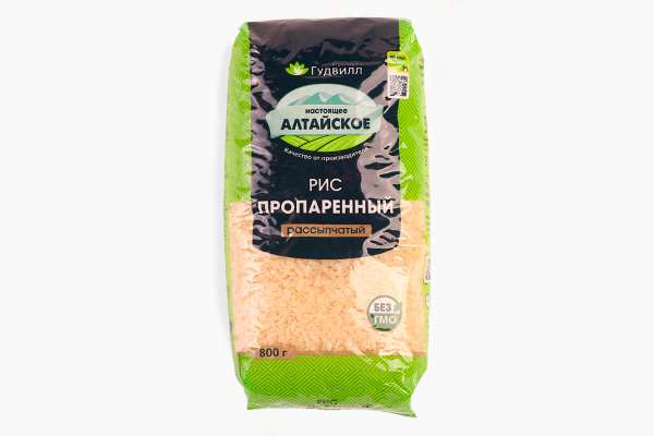 Рис пропаренный «Гудвилл», 800 г