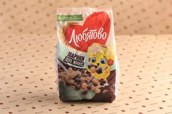 Шарики шоколадные дуо микс «Любятово», 200 г