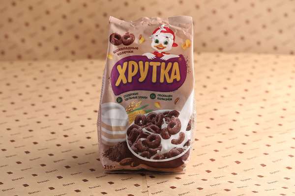 Завтрак колечки шоколадные «Хрутка», 210 г