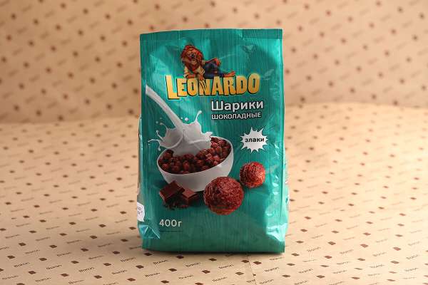 Завтрак шоколадные шарики Leonardo, 400 г