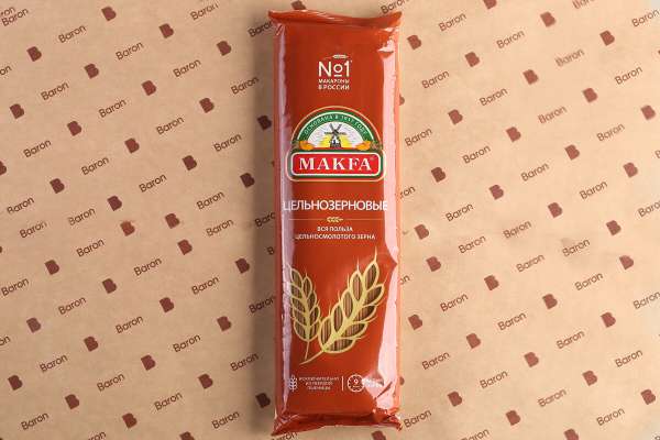 Вермишель длинная цельнозерновая Makfa, 500 г