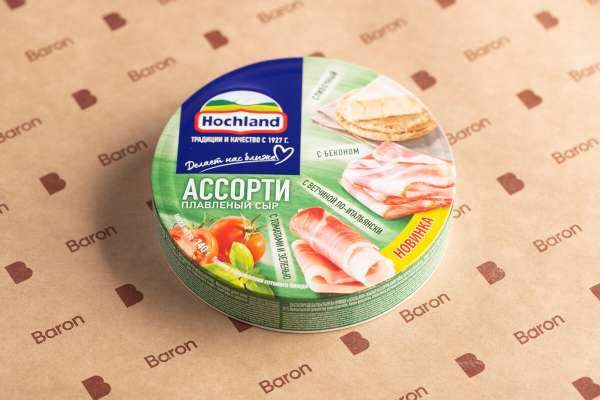 Плавленый сыр зеленое ассорти Hochland, 140 г