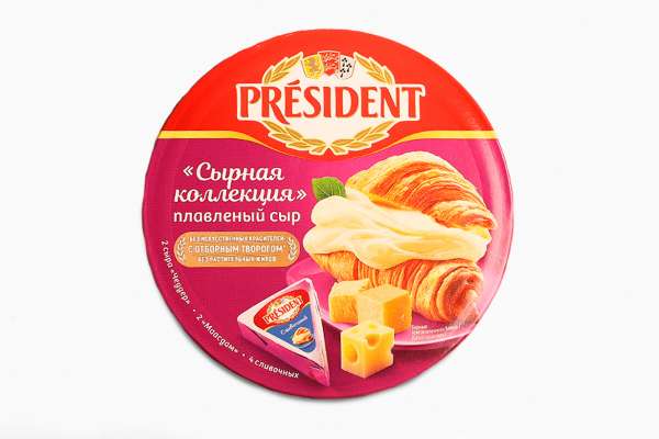 Сыр плавленый President «Сырная коллекция», 140 г