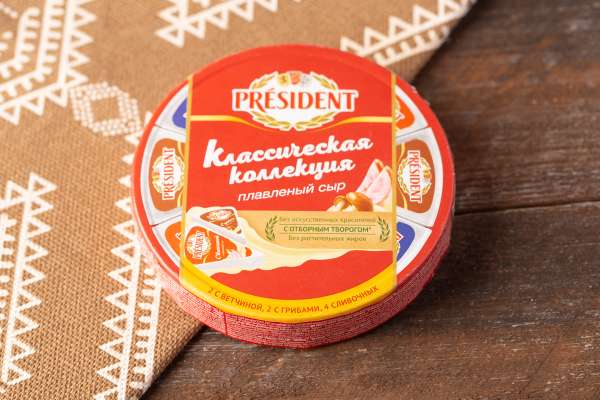 Сыр плавленый President Классическая коллекция 40%, 140 г
