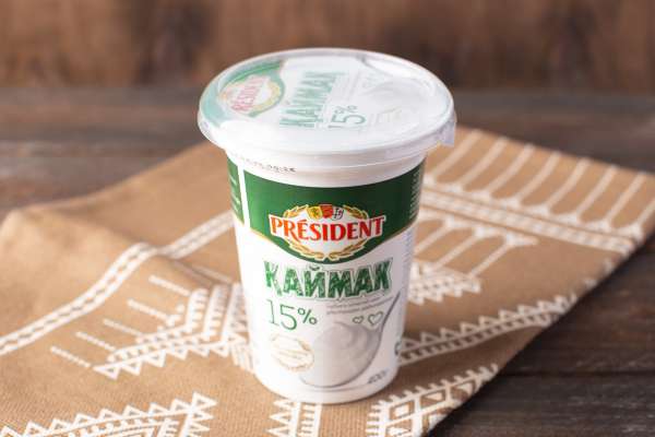 Сметана President 15%, 400 г