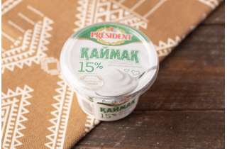 Сметана President 15%, 200 г