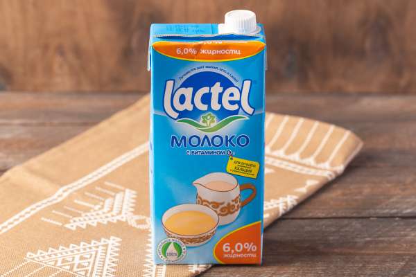 Lactel молоко 6%, 1 л