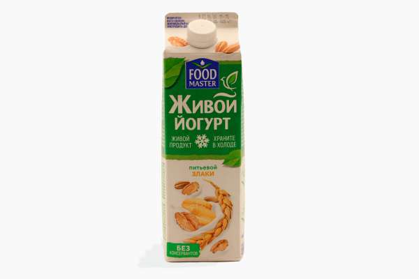 Йогурт питьевой злаки 2% Food Master, 900 г