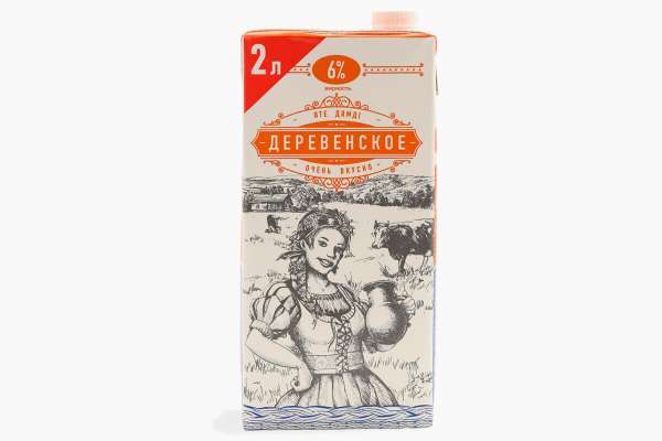 Молокосодержащий продукт 6% «Деревенское», 2 л