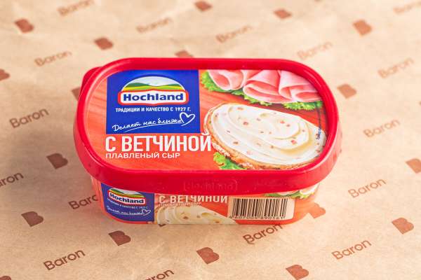 Плавленый сыр с ветчиной Hochland, 200 г