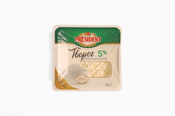 Творог President 5%, 200 г